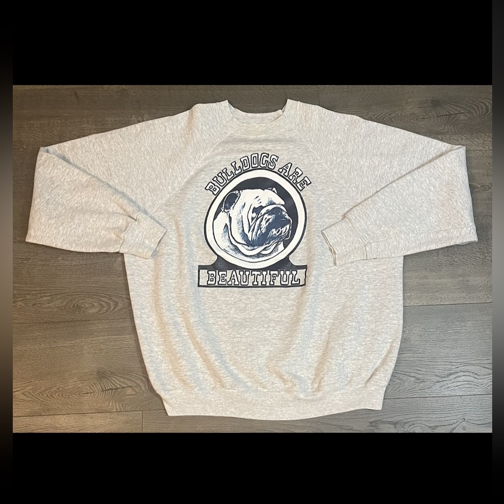 Vintage Bulldogs Are Beautiful Crewneck Sweatshirt